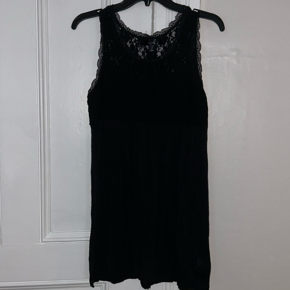 Black mini dress